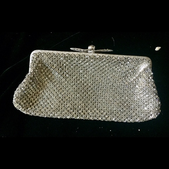 Stunning Vintage Rhinestone Crystal Clutch Evening Bag Purse West Germany - Picture 2 of 4